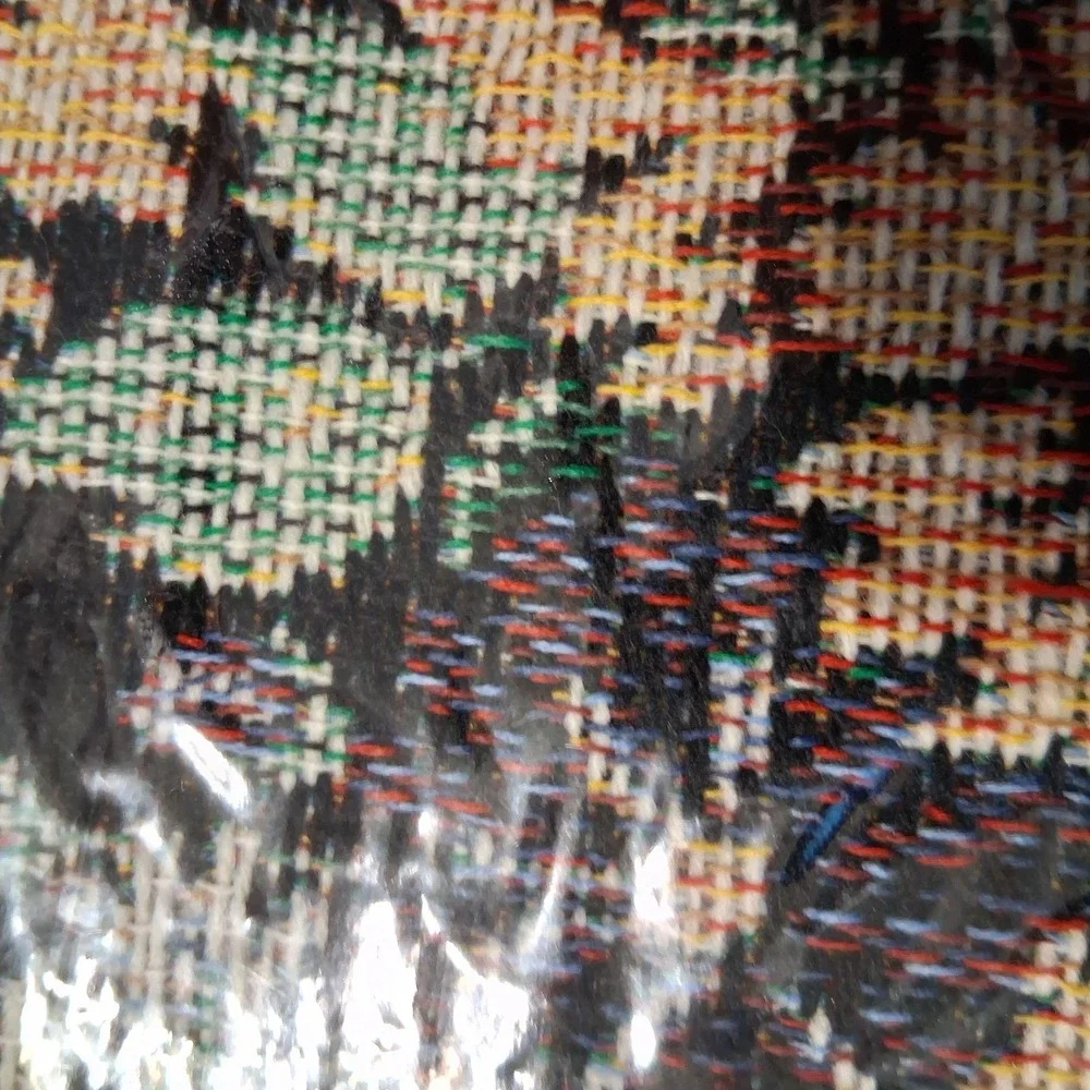 VTG 90s Cottagecore Woven Tapestry Fall Flowers Throw Blanket 50